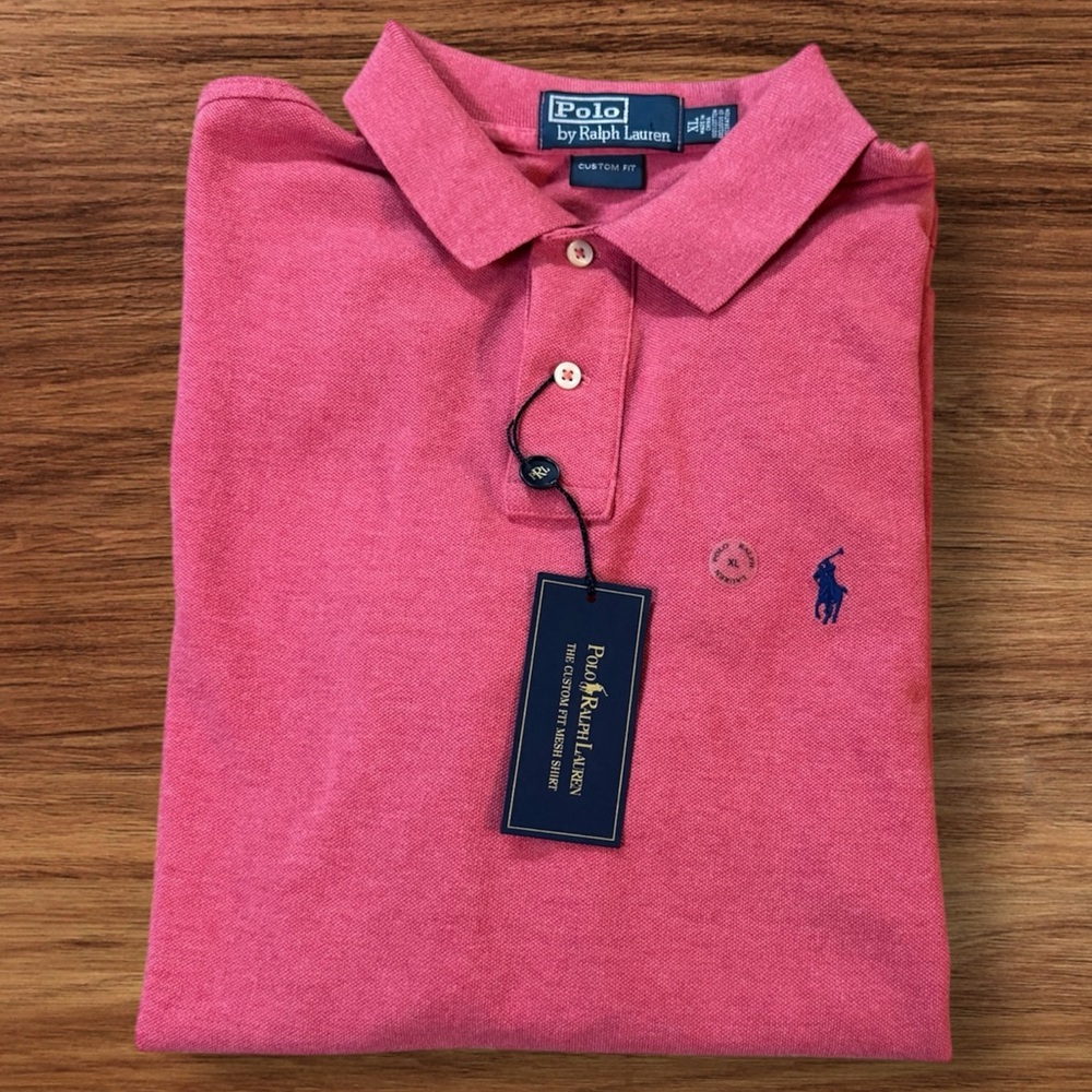 Men’s Polo Ralph Lauren Custom Fit Mesh Polo Shirt XL
